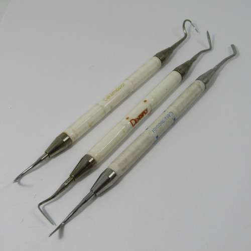 Lot of 6 dentist tools