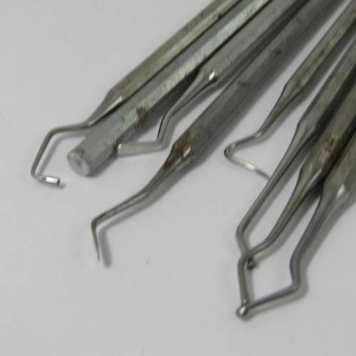 Lot of 8 dentist tools