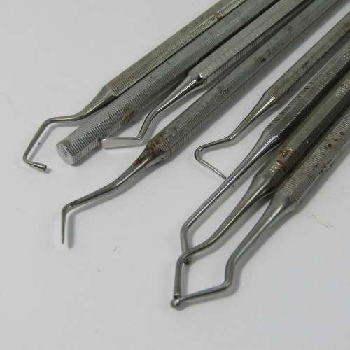 Lot of 8 dentist tools