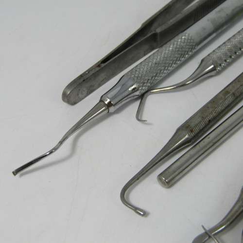 Lot of 10 dentist tools