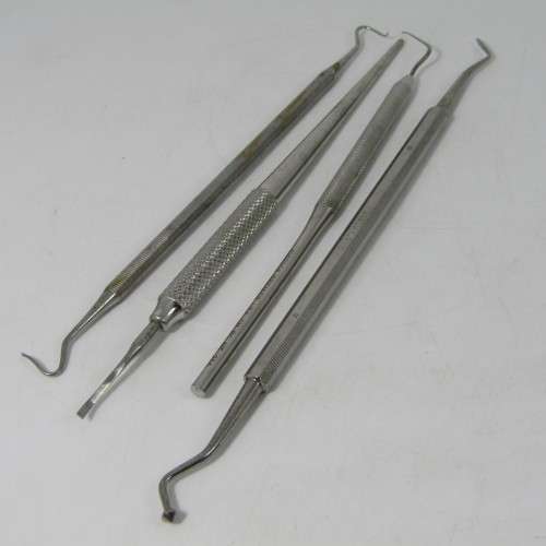 Lot of 10 dentist tools