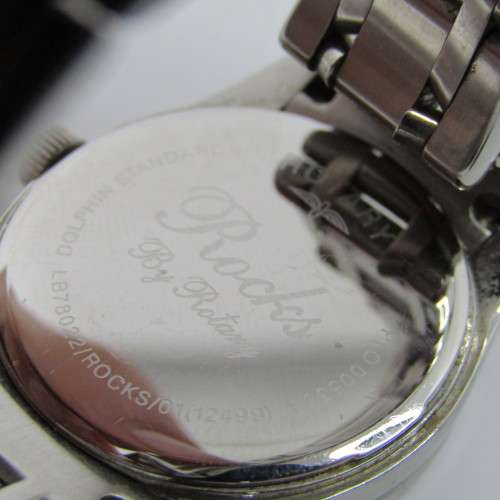 Rotary Rocks ladies watch with 12 diamonds in bezel with mother of pearl dial - with box