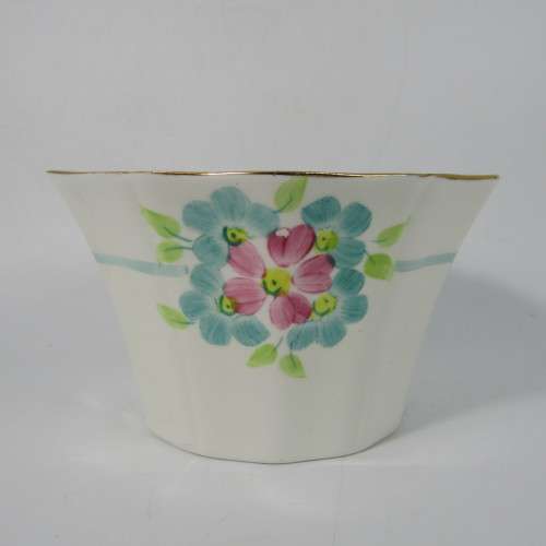 Vintage Adderley porcelain teapot, milk jug, sugar bowl and cookie platter