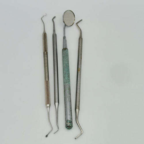 Lot of 9 dentist tools