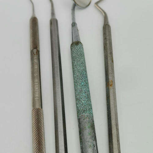 Lot of 9 dentist tools