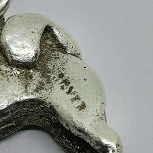 Vintage silver Chow Chow dog charm for bracelet - weighs 6.1g