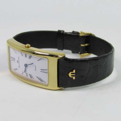 Maurice Lacroix 47109 Gold Electroplated ladies quartz watch with box - working