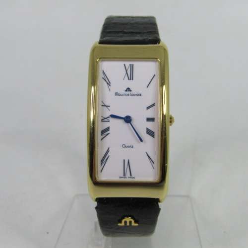 Maurice Lacroix 47109 Gold Electroplated ladies quartz watch with box - working