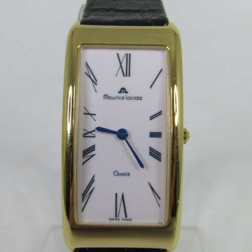 Maurice Lacroix 47109 Gold Electroplated ladies quartz watch with box - working