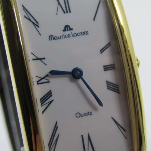 Maurice Lacroix 47109 Gold Electroplated ladies quartz watch with box - working