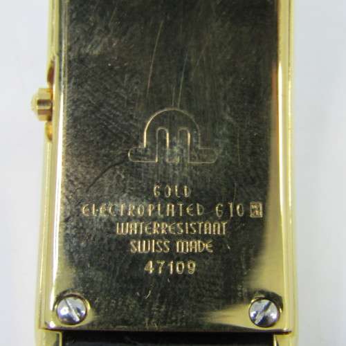 Maurice Lacroix 47109 Gold Electroplated ladies quartz watch with box - working