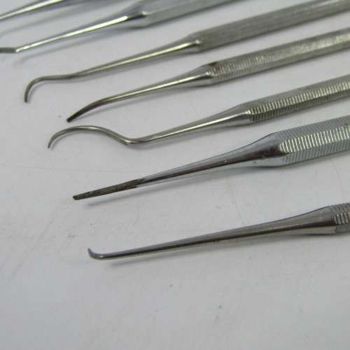 Lot of 7 different dentist tools