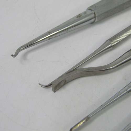 Lot of 6 different dentist tools