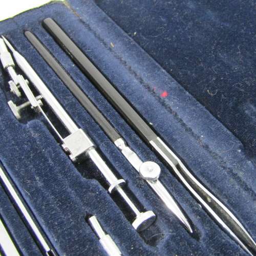 Vintage Kern Swiss engineering technical drawing set