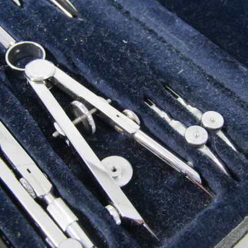 Vintage Kern Swiss engineering technical drawing set