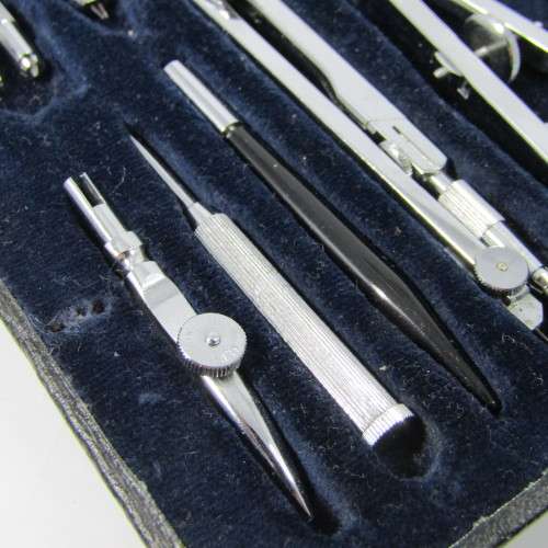 Vintage Kern Swiss engineering technical drawing set