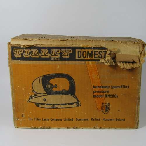 Vintage Tilley Domestic Iron - Kerosene Pressure model DN250A in original box
