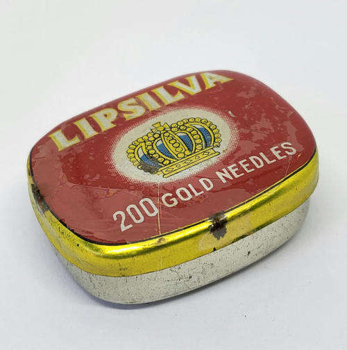 Vintage Lipsilva gramophone needles tin - Some contents