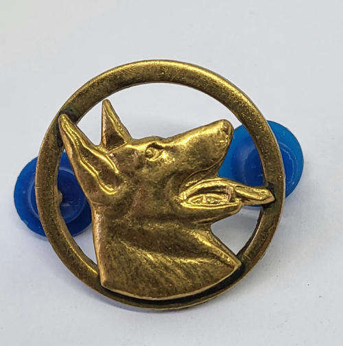 Old Police dog handler breast badge
