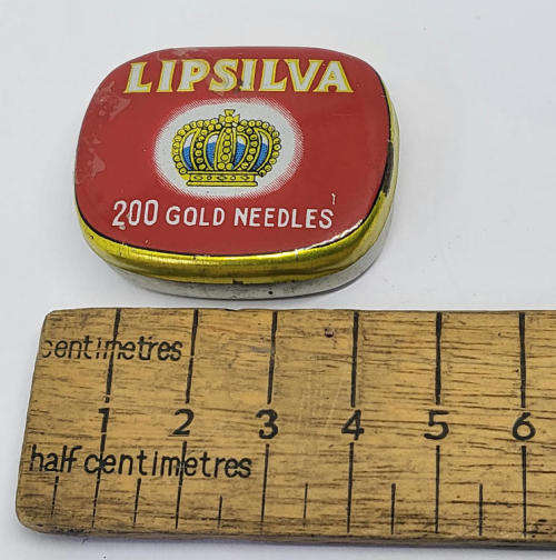 Vintage Lipsilva gramophone needles tin - Some contents