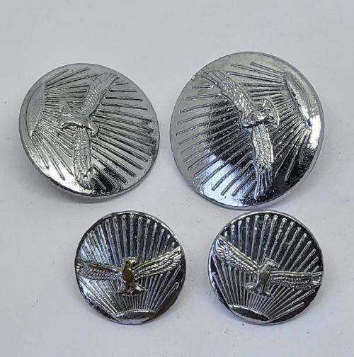 Lot of 4 SA Air Force Gymnasium buttons