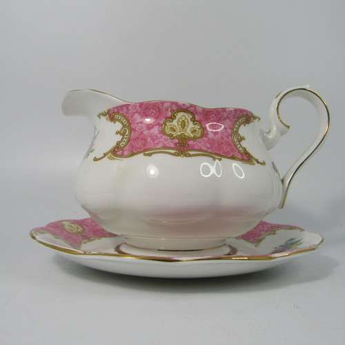 Royal Albert Lady Carlyle gravy boat & saucer