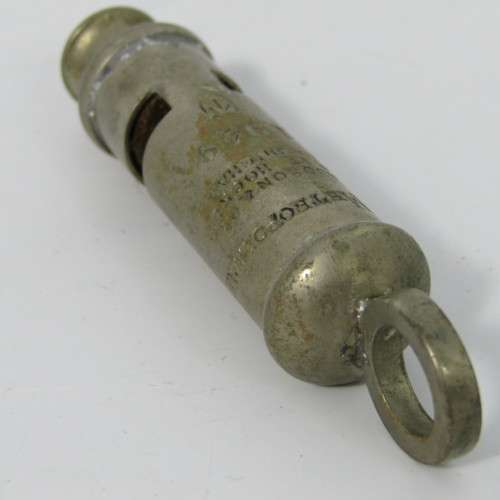 1949 The Metropolitan military whistle by J. Hudson & Co.