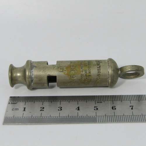 1949 The Metropolitan military whistle by J. Hudson & Co.