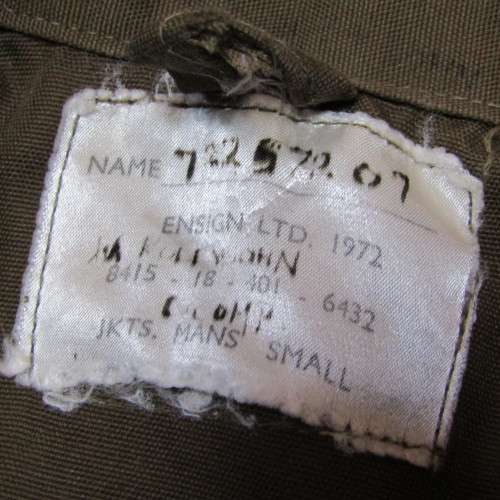 SADF 1972 Nutria bush jacket with Kolevsohn name tag - size S