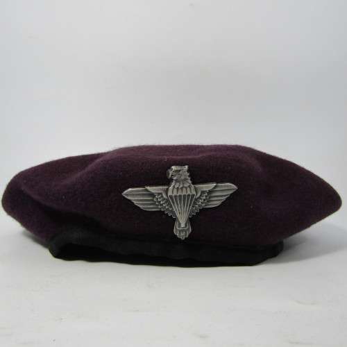 SA Army maroon Paratrooper beret with badge with badge - 54 cm