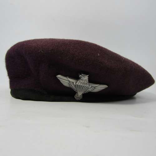 SA Army maroon Paratrooper beret with badge with badge - 54 cm