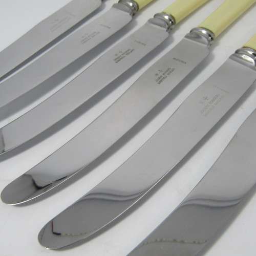 Lot of 6 vintage bone handle knives