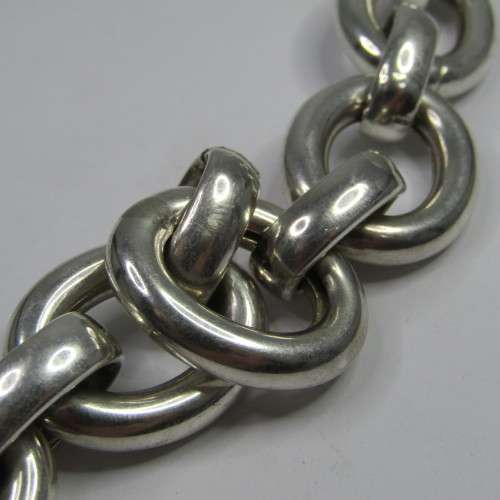 Thick Sterling Silver bracelet - weighs 63,5g - 20cm
