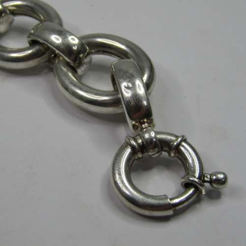 Thick Sterling Silver bracelet - weighs 63,5g - 20cm
