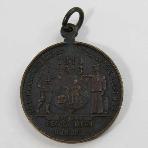 1914-1918 Commemoration of The Great War 1919 medallion