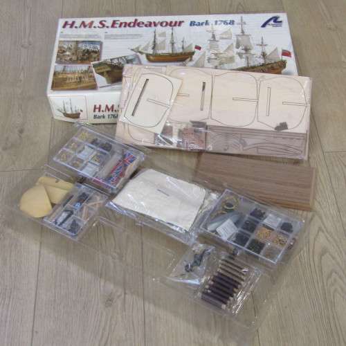 Artesania Latina HMS Endeavour Bark 1768 ship model kit - not build