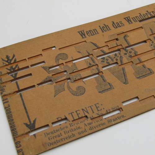 Punched Media Manopan No. 650 - When J Survey the Wondrous Cross - Late 1800`s