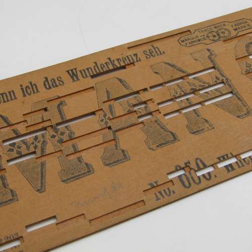 Punched Media Manopan No. 650 - When J Survey the Wondrous Cross - Late 1800`s