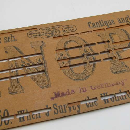 Punched Media Manopan No. 650 - When J Survey the Wondrous Cross - Late 1800`s