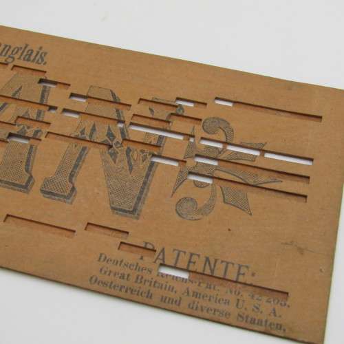 Punched Media Manopan No. 650 - When J Survey the Wondrous Cross - Late 1800`s