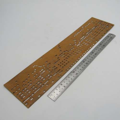 Punched Media Manopan Music Box Strip No. 304 - The Countrayman`s Wedding Ploka - Late 1800`s