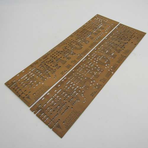 Punched Media Manopan Music Box Strip No. 304 - The Countrayman`s Wedding Ploka - Late 1800`s