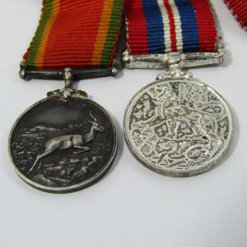 Set of 5 WW2 miniature medals including Atlantic star