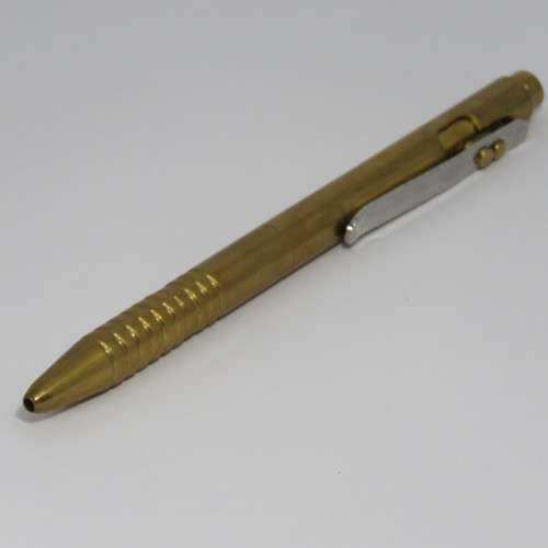 Handmade brass ball point pen - needs refill