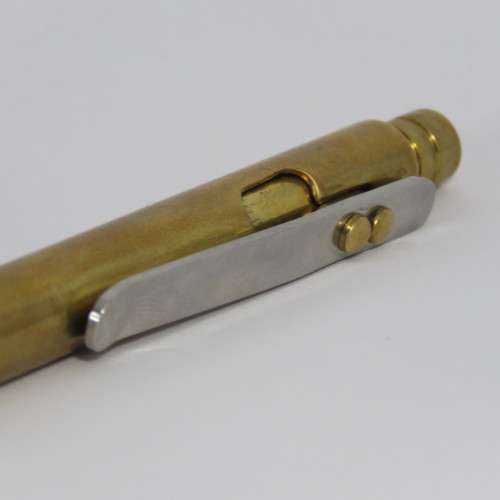 Handmade brass ball point pen - needs refill