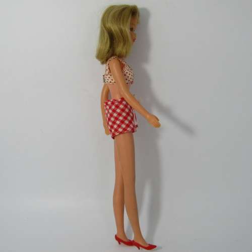 1966 Barbie series - Francie Straight leg doll - marked 1965 Mattel - in original box