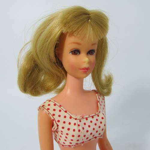1966 Barbie series - Francie Straight leg doll - marked 1965 Mattel - in original box