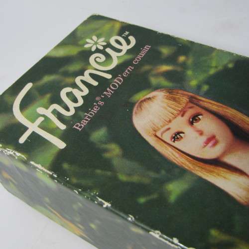 1966 Barbie series - Francie Straight leg doll - marked 1965 Mattel - in original box