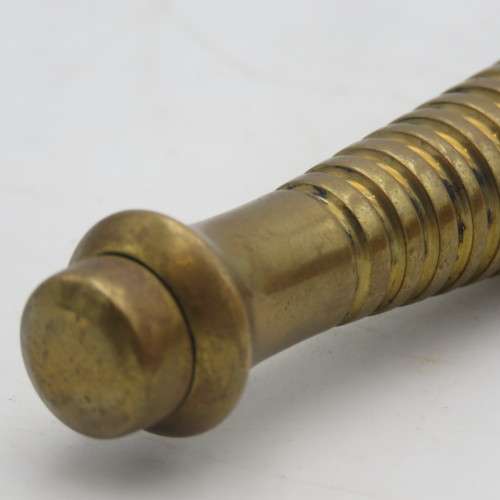 Handmade WW2 style Fairbairn Sykes fighting knife with brass handle in wooden box by Riaan Ras