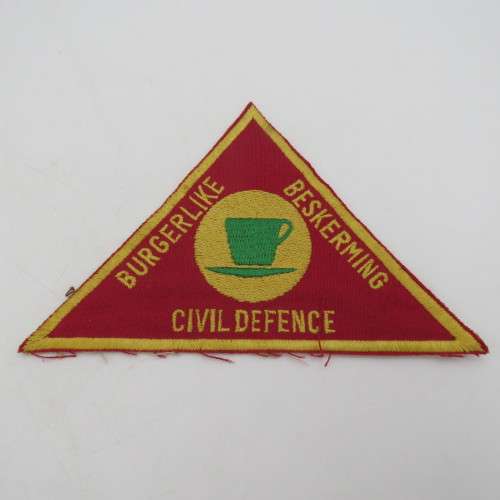 Lot of 3 different Civil Defence cloth badges